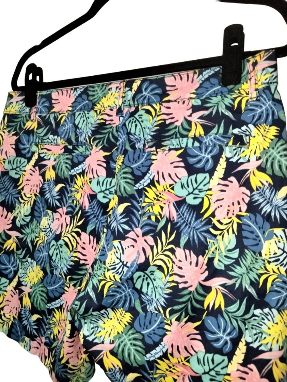 Caribbean Joe Size 8 Shorts 5" Inseam Tropical Print Stretch Comfortable Stylish - Picture 5 of 7